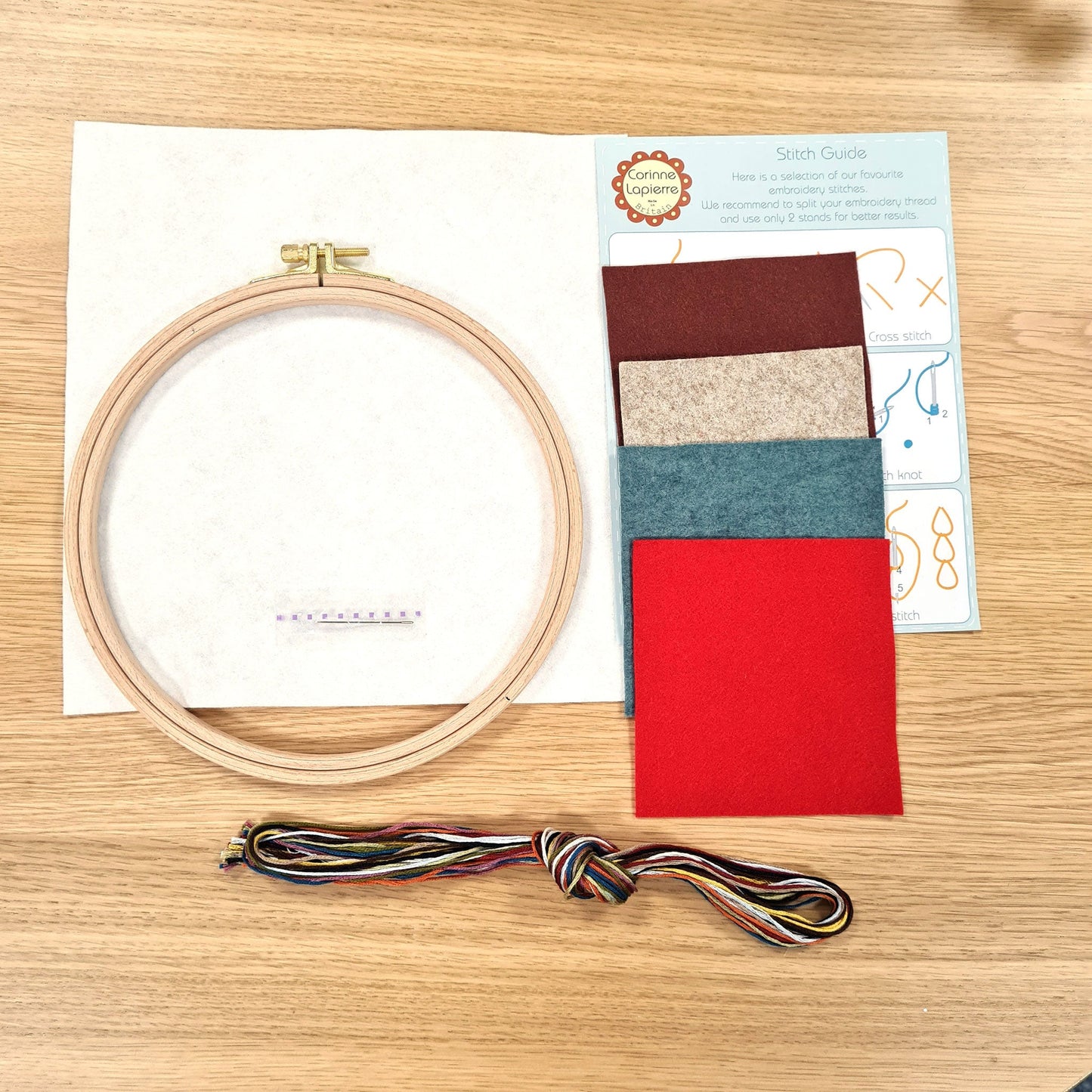 Robin Felt Applique Hoop Craft Kit
