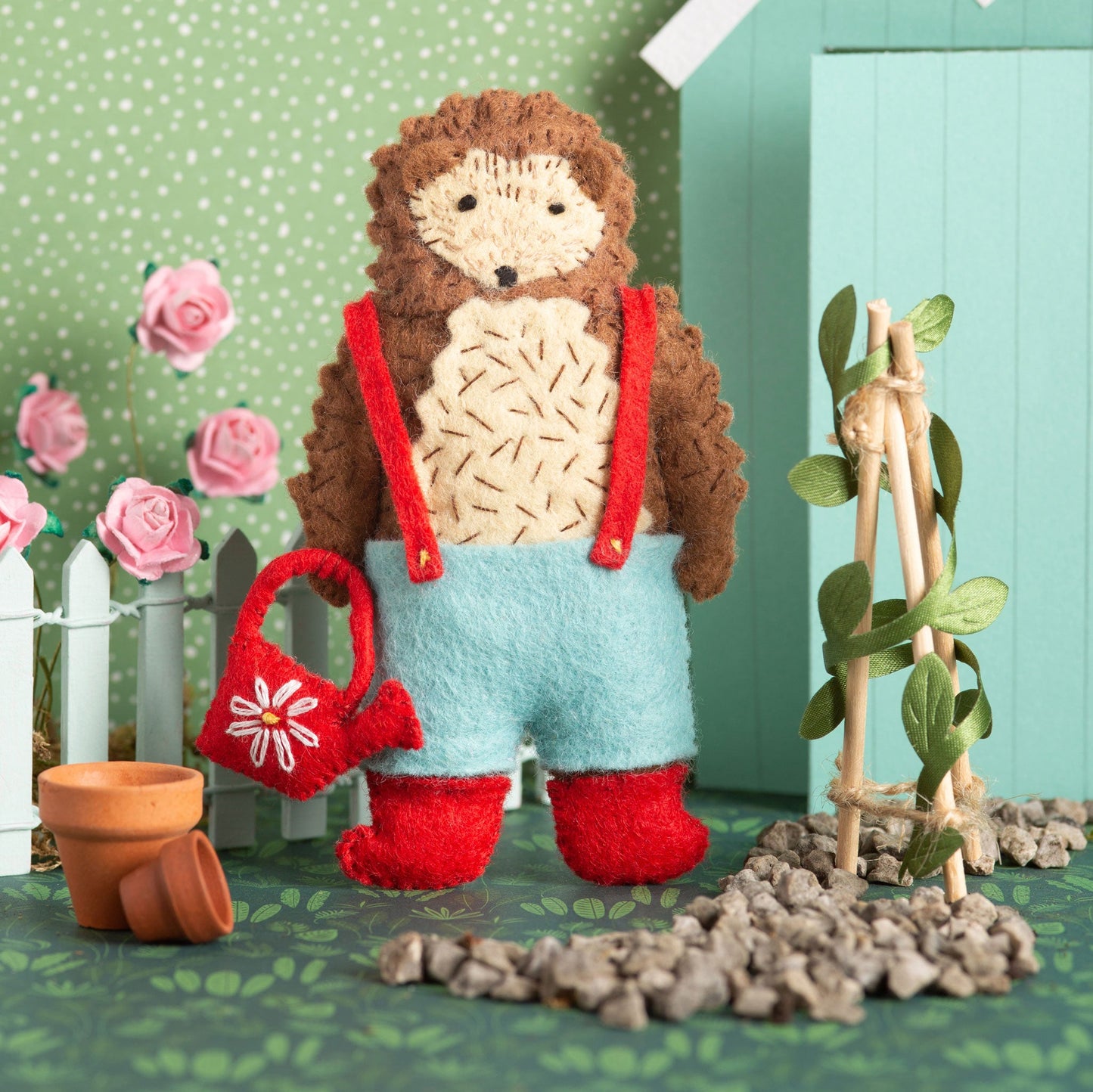 Mr Hedgehog, Gardener, Greeting Card