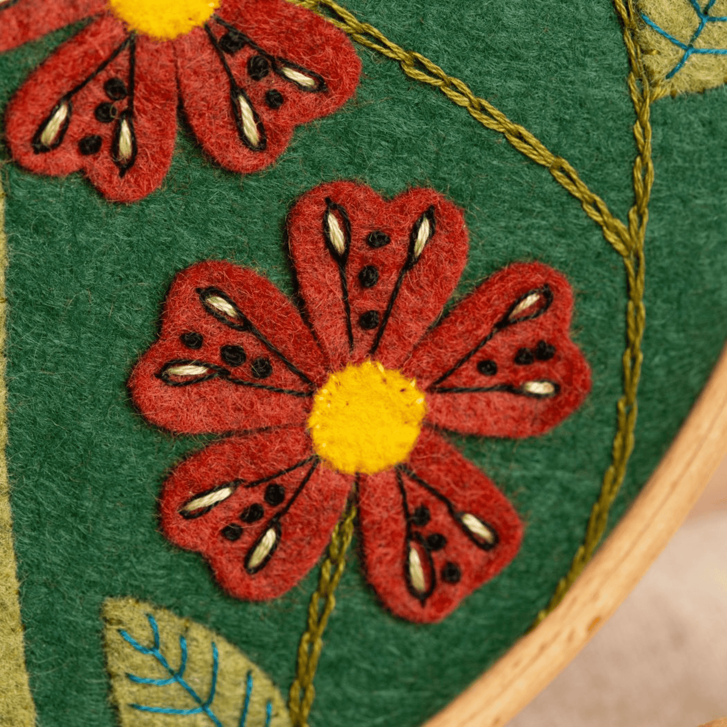 Botanical Felt Applique Hoop Kit