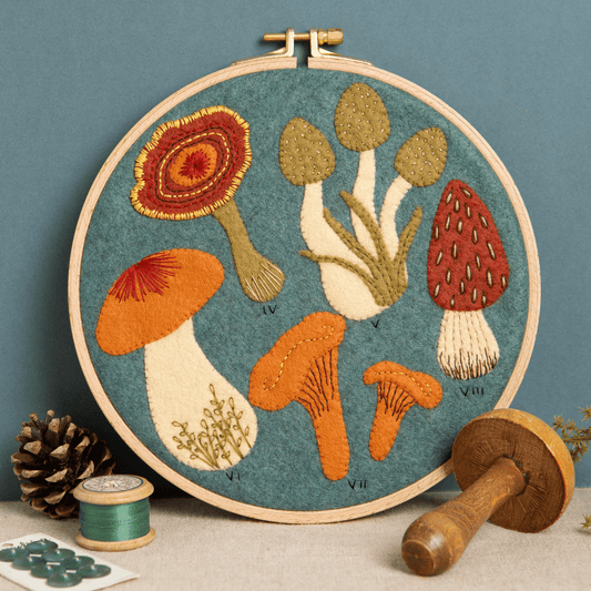 Fungi Felt Applique Hoop Kit