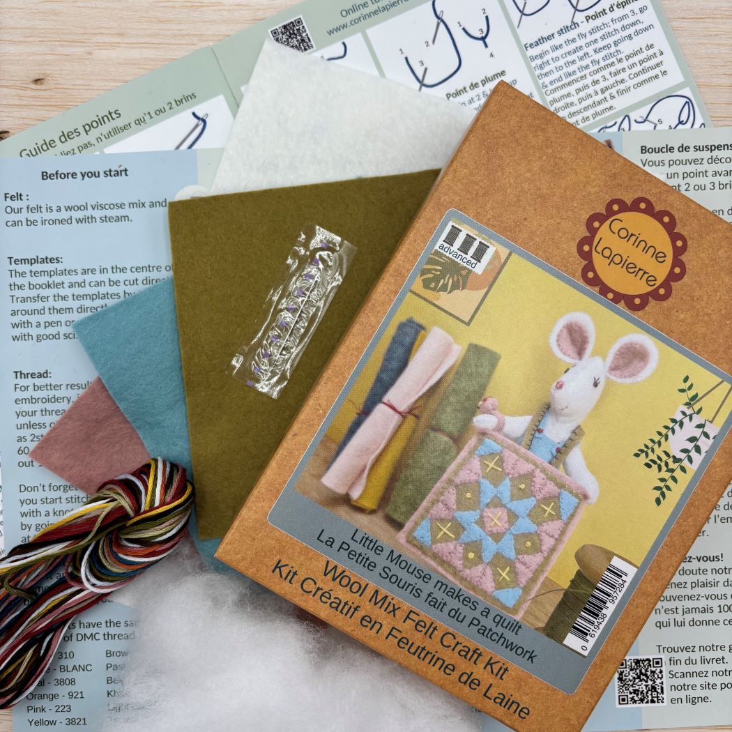 Little Mouse Makes a Quilt Felt Craft Mini Kit