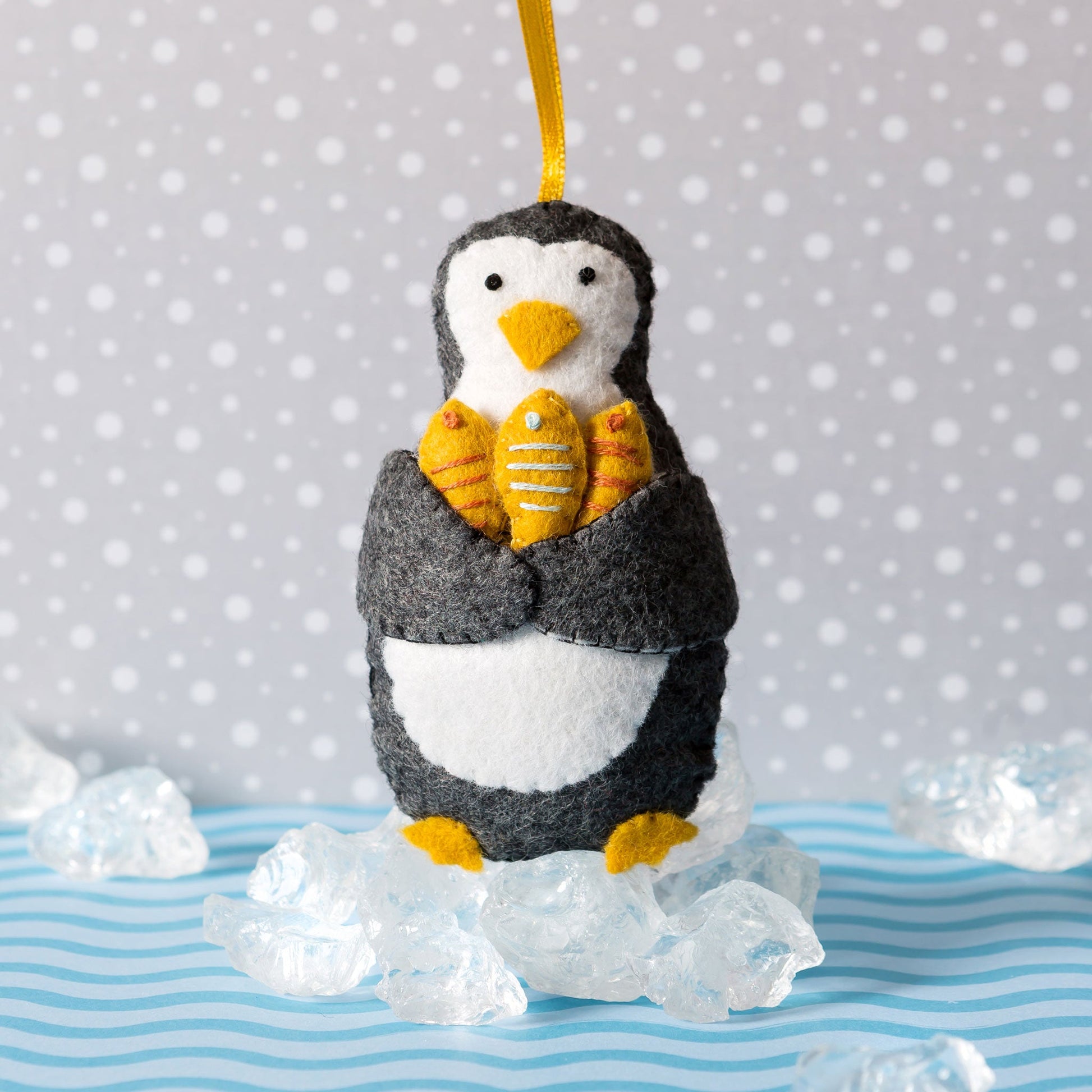 Corinne Lapierre Penguin with Fish Felt Craft Kit. 