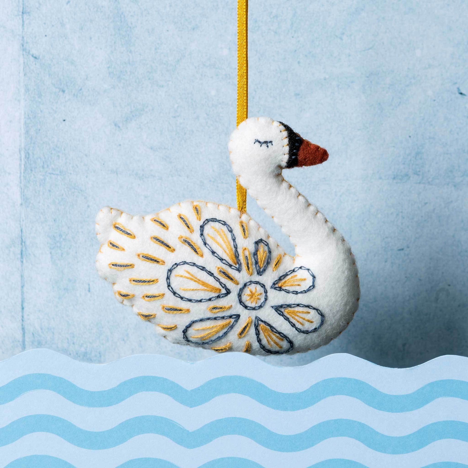 Corinne Lapierre Swan from 12 Days of Christmas Felt Craft Kit. Swan.