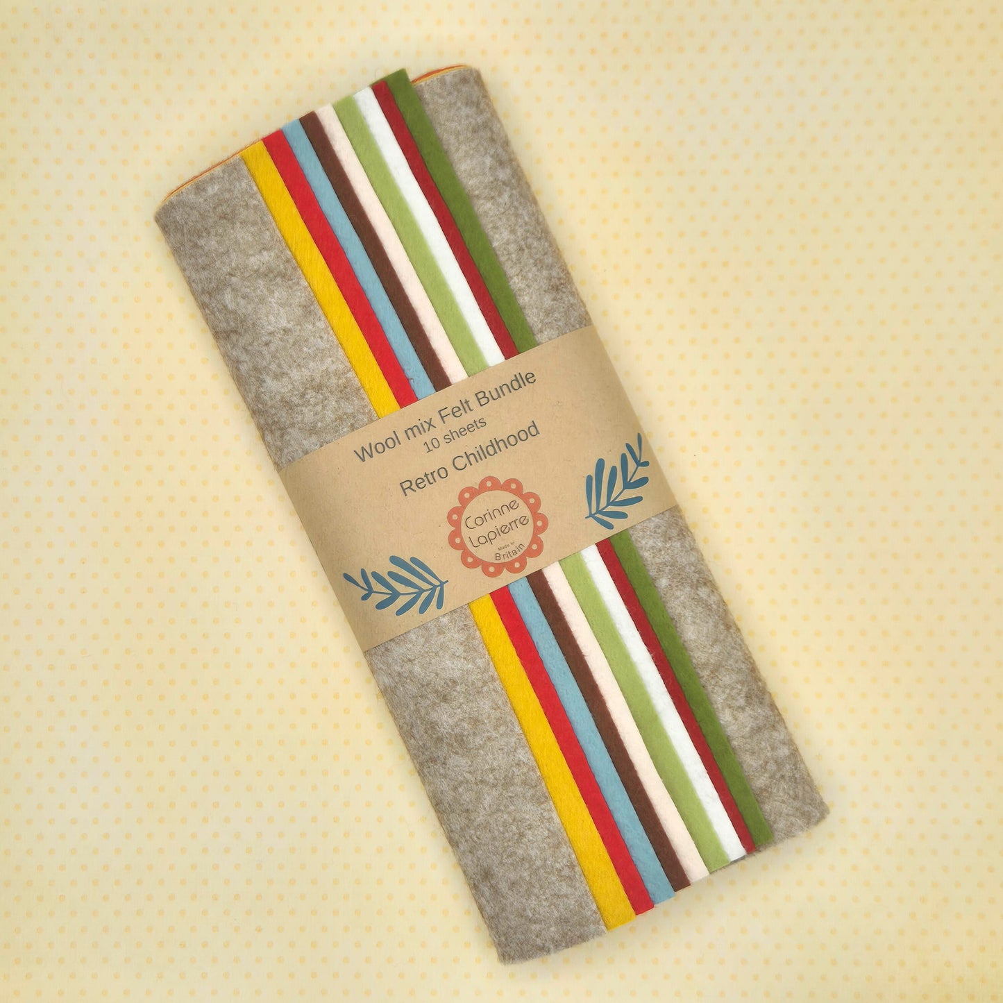 Felt Bundle of 10 Assorted 9" Squares