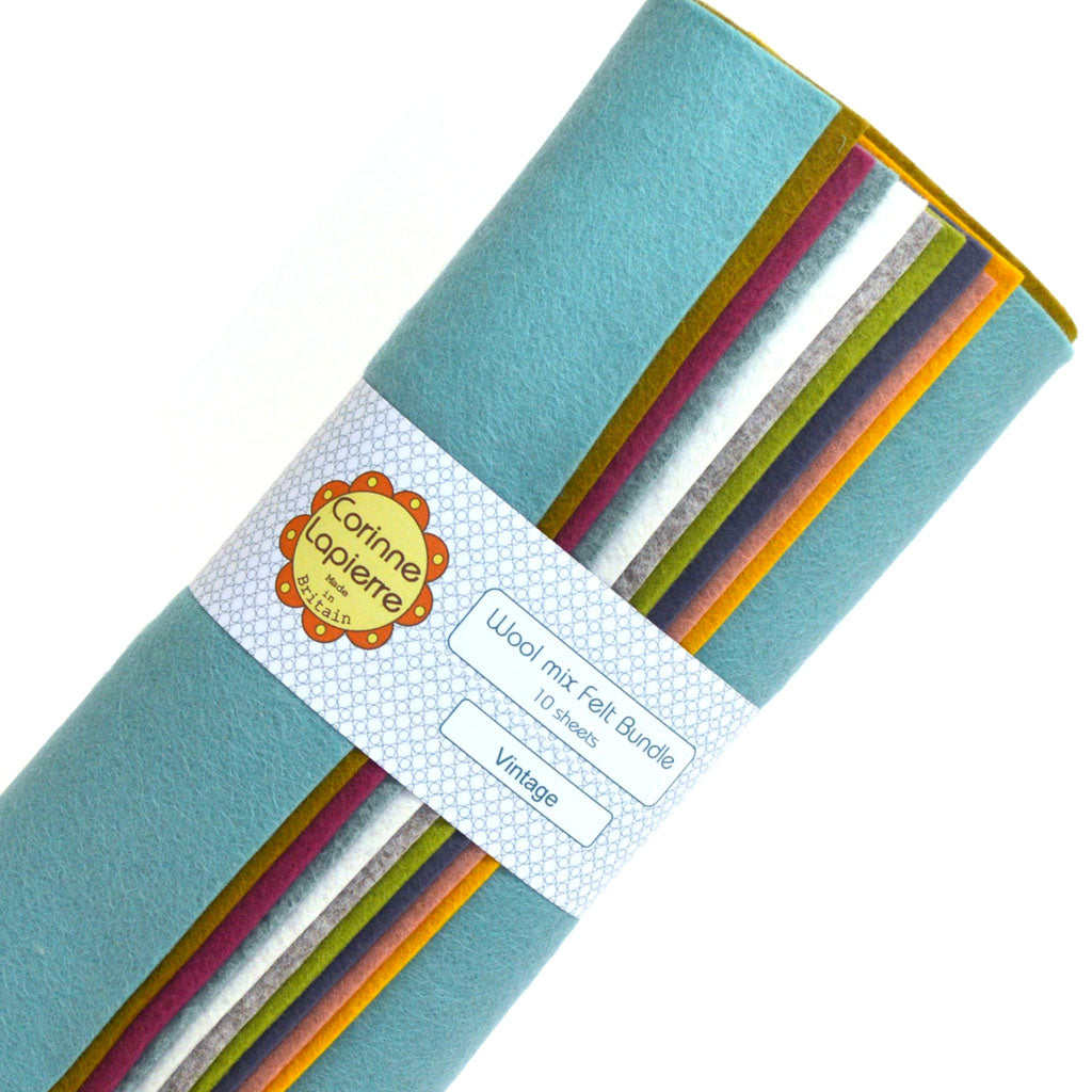 Corinne Lapierre Wool Mix Felt Bundle Vintage